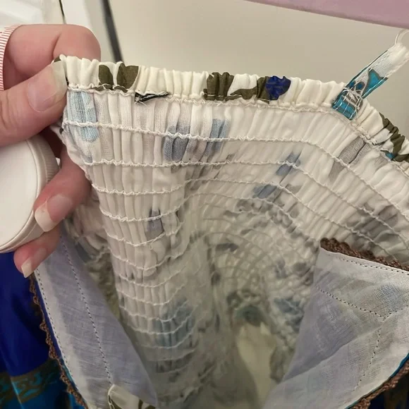 Bohemian Blue and Cream Maxi Dress - Picture 7 of 7